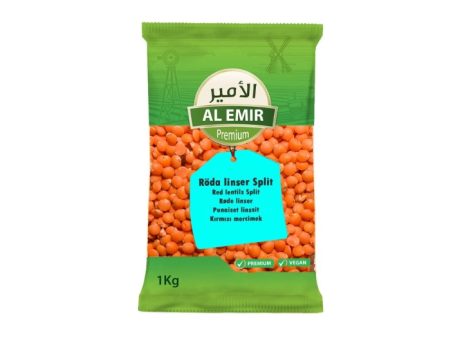 Al Emir Röda linser Halvor 800gr