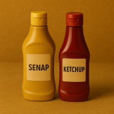Senap & ketchup